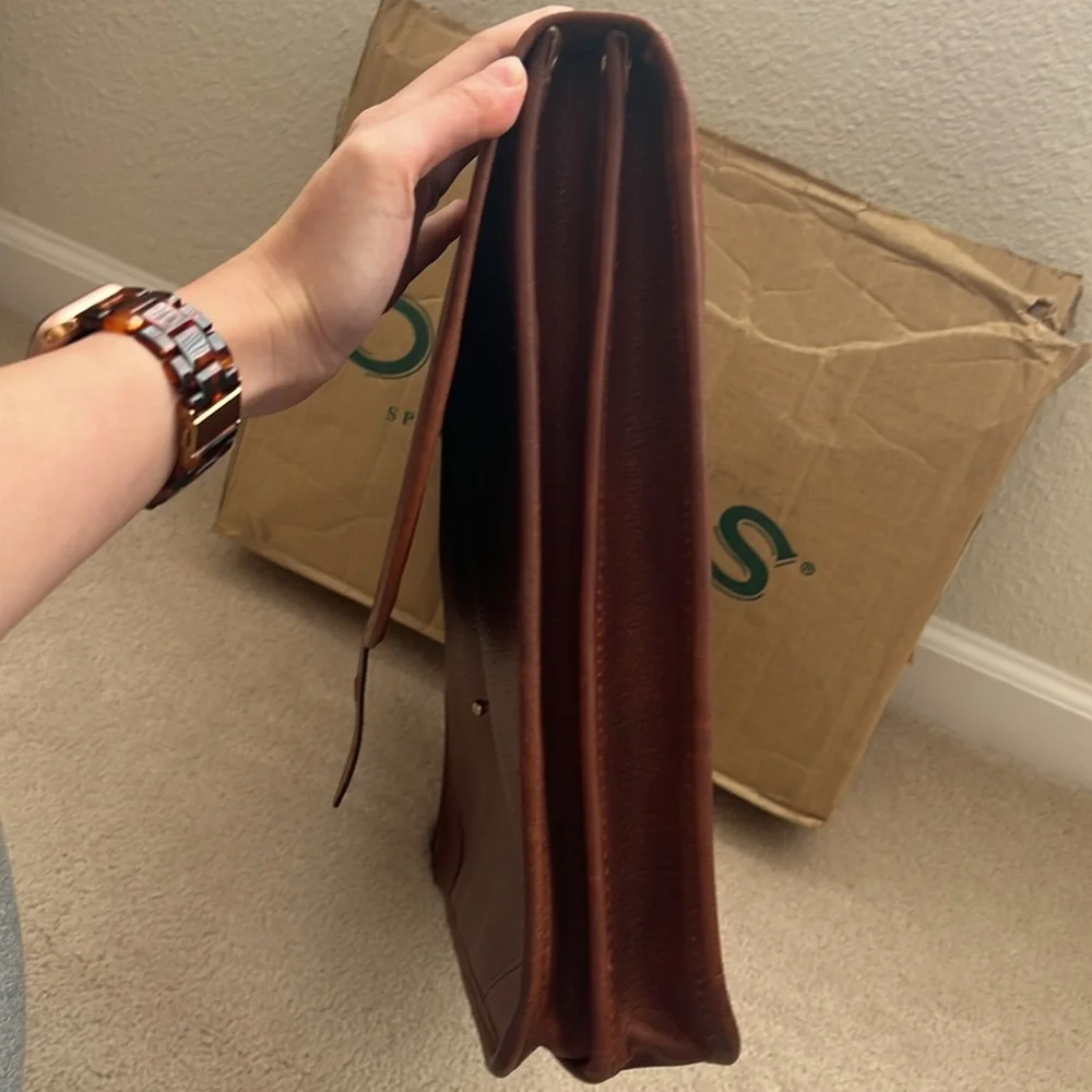 Vintage Orvis Leather Briefcase